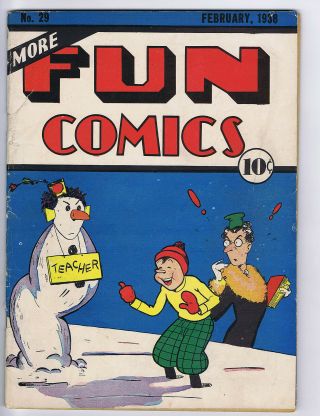 More Fun Comics 29 (vg -) Dc National Periodicals 1938 Dr.  Occult Sandra (c 23802
