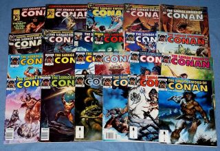 23 Issues Of " The Savage Sword Of Conan " Comic B/w Magazines (1979 - 1990) Cool