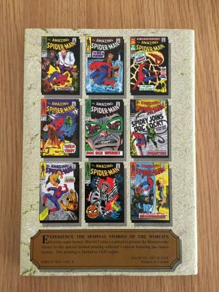 Marvel Masterworks Spider - Man volume 6 variant first printing spiderman 2