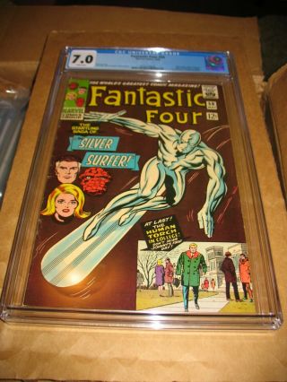 Fantastic Four 50 (marvel,  1966) Cgc 7.  0 Key Silver Surfer Issue