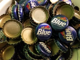 100 Labatt Blue Beer Bottle Caps (no Dents, )
