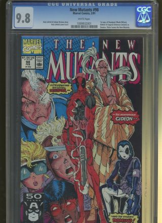 Mutants 98 Cgc 9.  8 | Marvel | 1st Deadpool,  Gideon & Copycat.  Rictor Quits