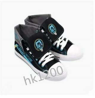 Anime Vocaloid Hatsune Miku Cosplay Canvas High Top Shoes Casual Unisex