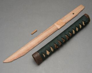 KATANA KOSHIRAE Antique Japanese samurai sword mountings tsuba saya tsuka menuki 6