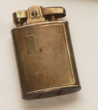 Very Rare Antique Vintage Ronson Solid Silver Lighter