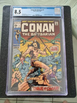 Conan The Barbarian 1 1970 CGC 8.  5 Marvel 3