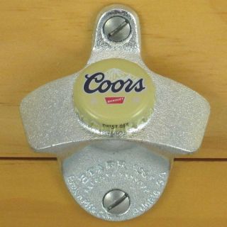 Coors Beer Bottle Cap Starr X Wall Mount Opener