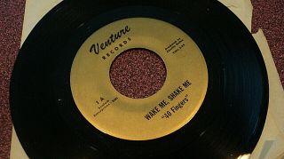 40 Fingers Wake Me Shake Me Low Sunday 45 Garage Rock 1968 Venture Velvet Nj Vg,