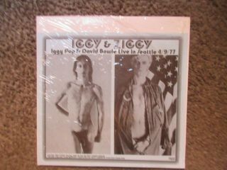 Iggy Pop & David Bowie " Iggy & Ziggy Live In Seattle 4/9/77 " Nm/nm Unofficial Lp