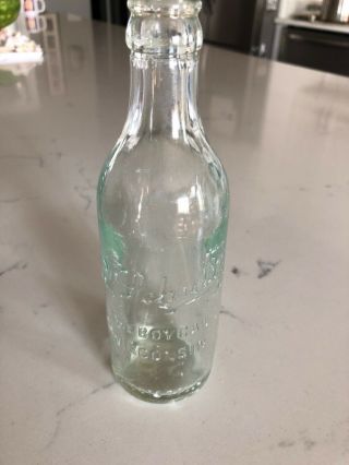 Vintage R Schultz Beer/soda Bottle Embossed Sheboygan Wi 8oz
