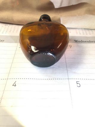Paul Masson Mini Rare Tawny Port Heart Shaped Bottle Brown Glass 3 - 1/2” 3