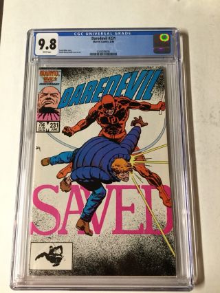 Daredevil 231 Cgc 9.  8 White Pages