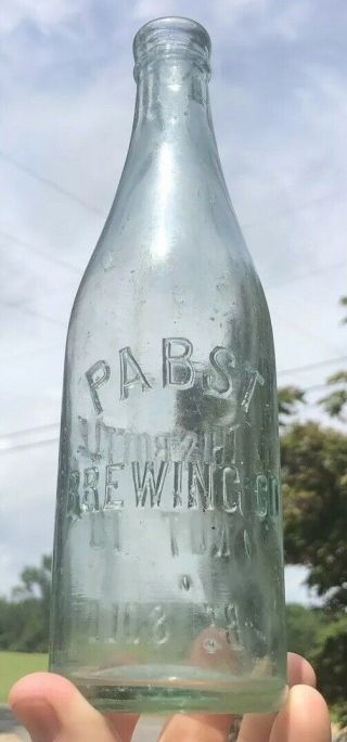 Early Antique Pabst Brewing Co Beer Bottle Pre Pro Blown