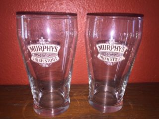 Murphys Irish Stout Beer Tasting Glasses Very Hard To Find Breweriana Beer (2)