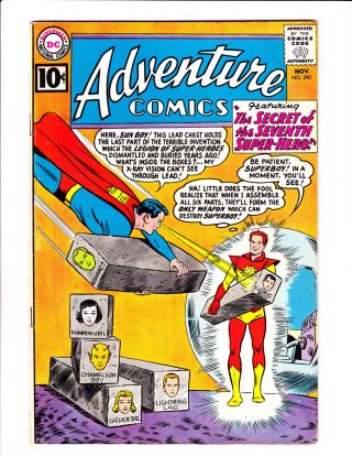 Adventure Comics No.  290 :1961 : : Origin Sunboy :