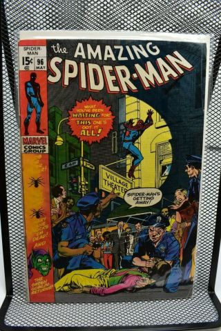 Spider - Man 96 Marvel Comics 1971 Stan Lee No Comics Code Drug Issue 5.  0