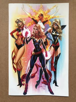 Captain Marvel 1 - J.  Scott Campbell Convention Exclusive Virgin Variant “f”