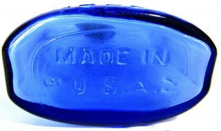 Phillips Milk of Magnesia Tables Cobalt Blue Bottle - Steel Cap 5