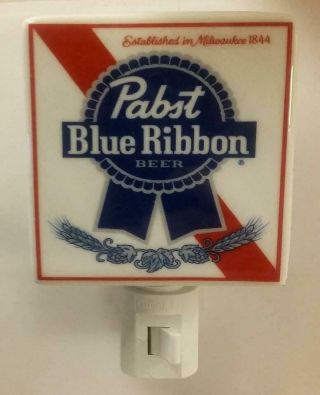 Charming Pabst Blue Ribbon Beer Porcelain Night Light