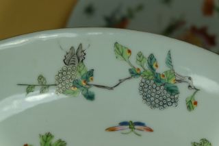A Pair Chinese Famille Rose Porcelain Dishes/Plate,  Marked. 6