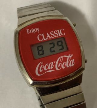 Vintage Digital Watch Enjoy Classic Coca Cola Coke 80s