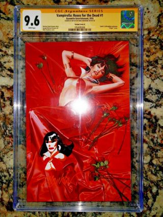 Vampirella: Roses For The Dead 1 Cgc 9.  6 Ss Mike Mayhew Signed/sketched