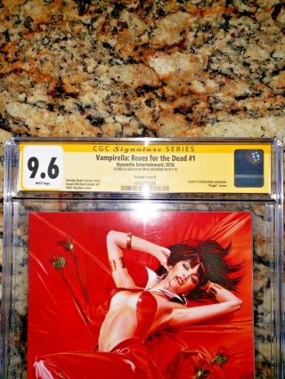 Vampirella: Roses for the Dead 1 CGC 9.  6 SS Mike Mayhew Signed/Sketched 2