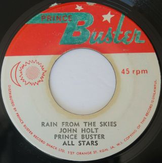 Reggae John Holt Prince Buster All Stars Rain From The Skies / Version