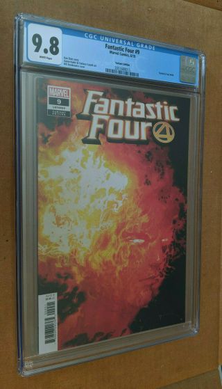 Fantastic Four 9 1st Print 1:25 Sienkiewicz Variant Cgc 9.  8 Nm,  /m