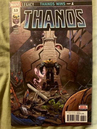 Thanos 13 (first Apperance Of Cosmic Ghost Rider)