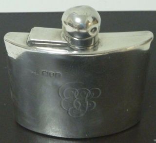 Sterling Silver Small Flask.  Sampson Mordan & Co,  London 1902
