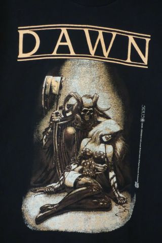 Vintage Dawn Xl T Shirt Joe Linsner Cry For Dawn Horror Fantasy Comic