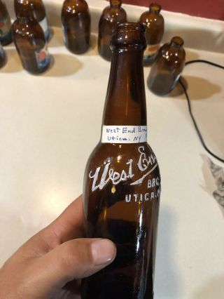 West End Brewing Co.  Utica Ny Beer Bottle 12 1/2 Oz