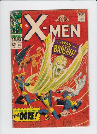 Uncanny X - Men (1st Series) 28 1966 Gd/vg 3.  0 The Banshee