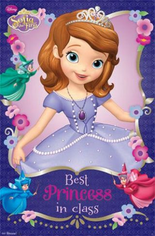 Disney Sofia The First Best Princess In Class 22x34 Poster Print