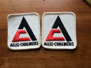 Vintage Allis - Chalmers Patches (2) Farm Equipment Machinery Tractor Hat Cap