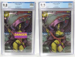 Zombie Tramp Ongoing 50 Aod Collectables Set Of 2 Covers 2018 Cgc Grade 9.  8