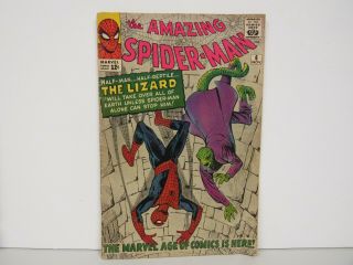 Marvel Comic 11/1963 Vol.  1 No.  6 - The Lizard - The Spider - Man 2