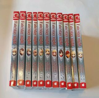 Set Of X11 Fate/stay Night Manga Books Story Dat Nishiwaki Type Moon Tokyopop