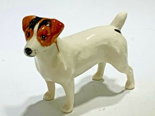 Vintage Beswick England Brown And White Jack Russell Terrier Dog Figurine