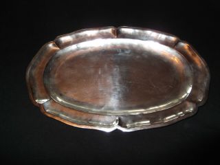 Rare Vintage Sanborns Mexico Modernist Sterling Silver Plate Tray 426 Grams