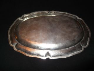 Rare Vintage Sanborns Mexico Modernist Sterling Silver Plate Tray 426 Grams 2