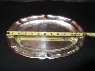 Rare Vintage Sanborns Mexico Modernist Sterling Silver Plate Tray 426 Grams 4