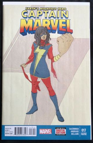 Captain Marvel 17 2nd Print Variant 1st App.  Kamala Khan Ms Marvel Nm