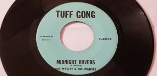 Rare - Bob Marley&the Wailers - Midnight Ravers /reggae45 " On Tugg Gong