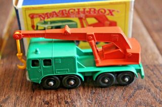Matchbox Lesney 30 8 - Wheel Crane Truck Shiny Paint Minty W/original Box