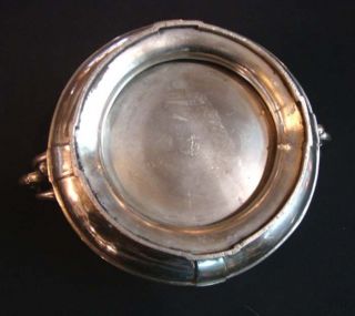 ANTIQUE GALLIA FRENCH SILVER PLATED METAL CENTER PIECE. 6