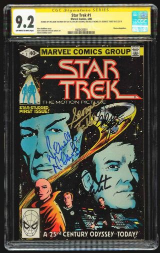 Star Trek 1 Ss Cgc 9.  2 Shatner Takei Koenig & Nichols Signature Series 1980