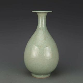 Chinese Old Longquan Kiln Pink Green Glaze Porcelain Yu - Hu - Ch 