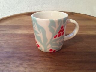 Starbucks 2018 Cherries Ceramic Demi Espresso Mini Coffee Mug Cup 3 Oz.